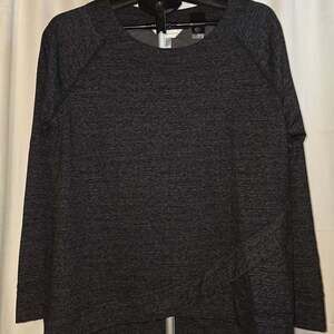 Christopher & Banks Sweatshirt Gray 3/4 Sleeve P XL